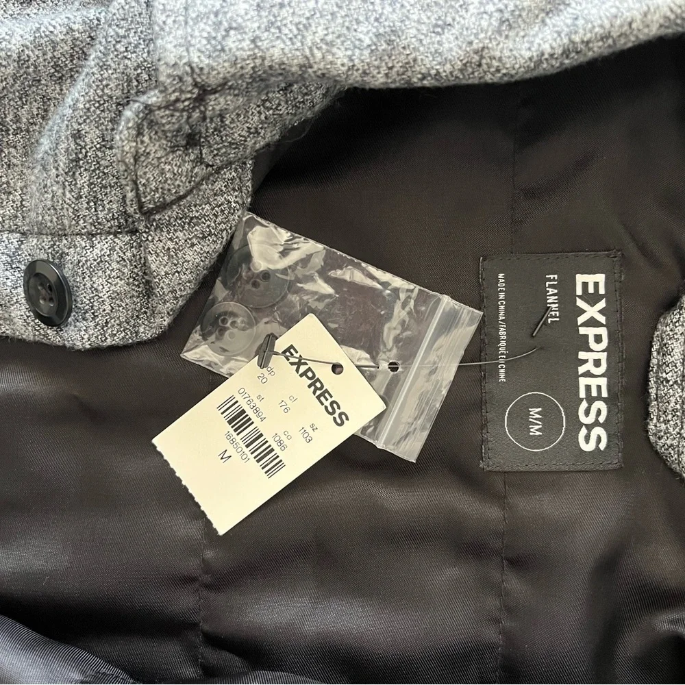 Express Men’s Flannel Button Up Shirt/Jacket - Picture 3 of 8